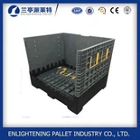 Grande boîte à palettes en plastique pliable pour l'industrie du transport solide en HDPE