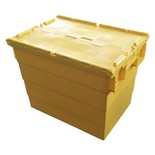 Conteneur d'expédition à couvercle attaché