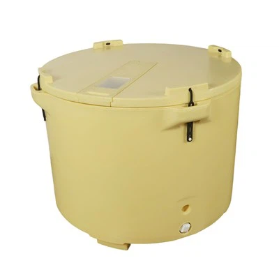 Grands fourre-tout ronds isolés pour fruits de mer