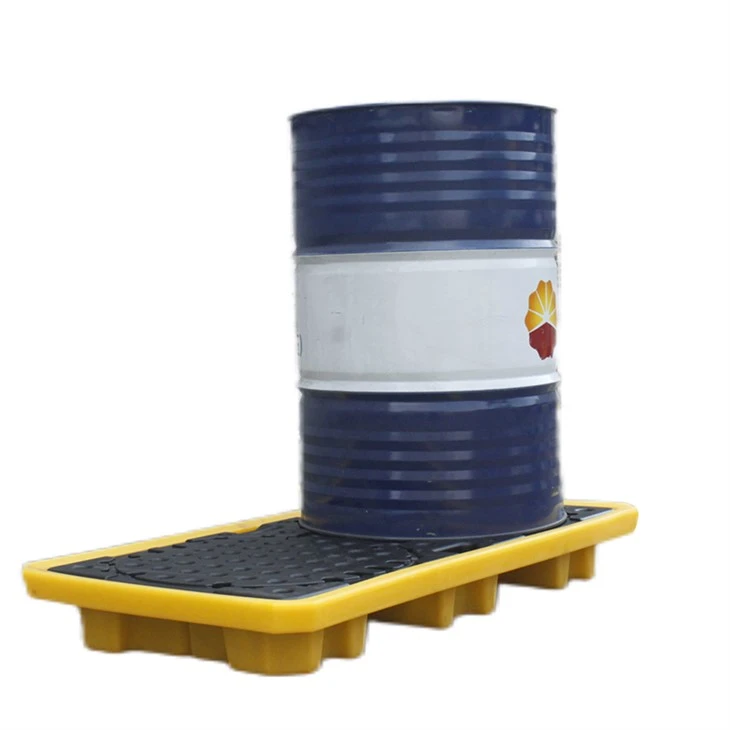 Plateforme de déversement avec drain
